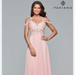 Faviana Blush Prom Gown